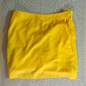 Fairway & Greene Yellow Golf Skirt